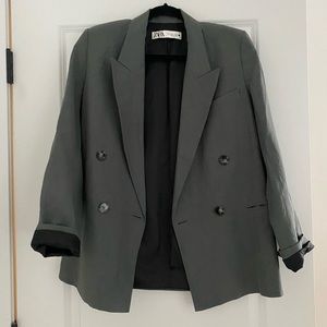 Zara - dusty green blazer